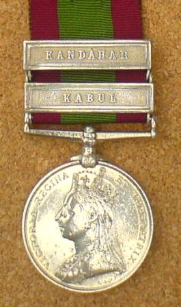 Afghan War Medal Kabul Kandahar Clasps